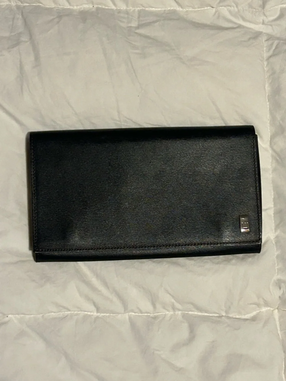 Dunhill Black Leather Long Men's Wallet
